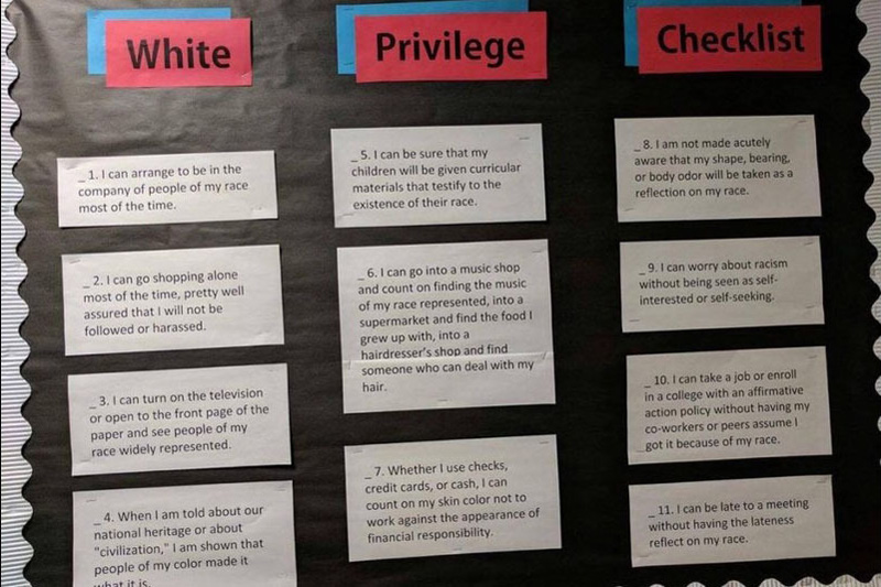 White Privilege Checklist