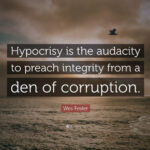 Hypocrisy: A Fashionable Vice