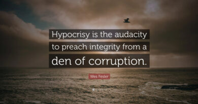 Hypocrisy: A Fashionable Vice Hypocrisy-Double-Standards